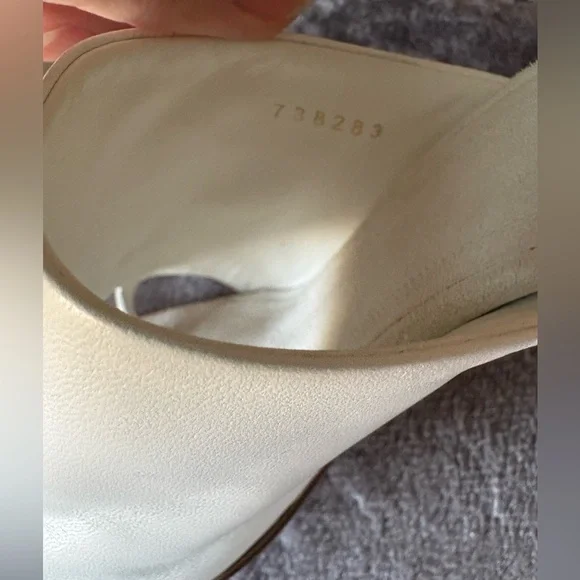 Celine white leather glove sandals 36.5 - Picture 12 of 16